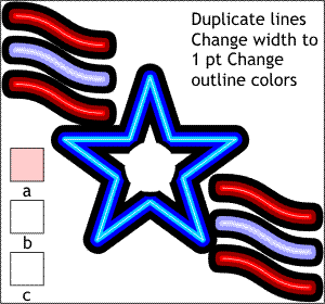 Change the line width to 1 point